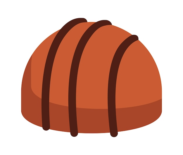 Vector chocolate candy icon vector illustration