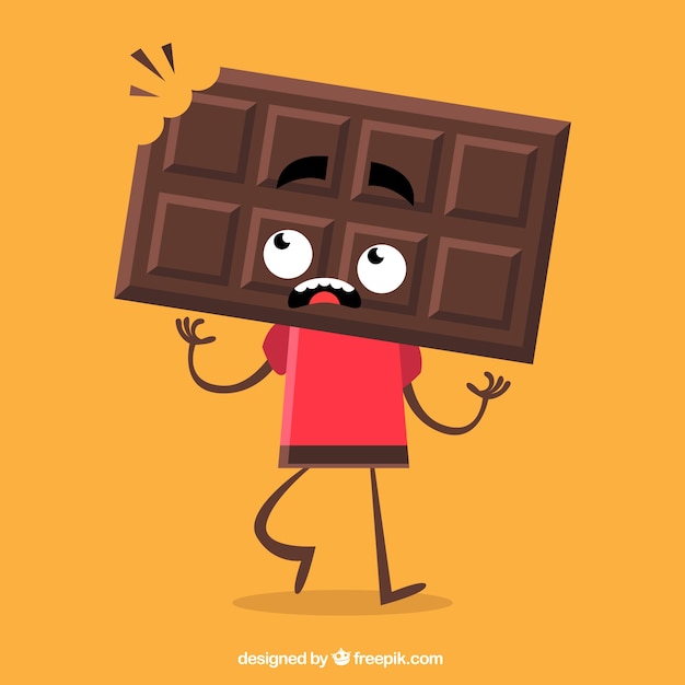 Vector chocolate character