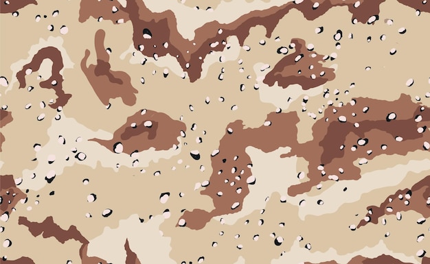 Chocolate Chip desert camouflage seamless pattern design