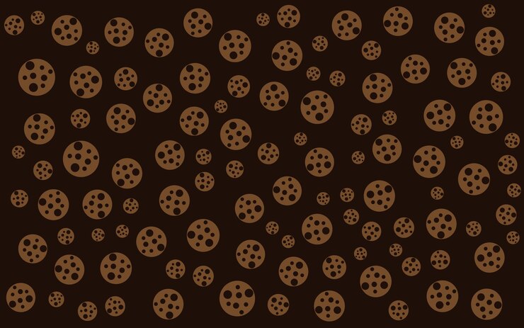 Vector chocolate colors memphis pattern abstract background