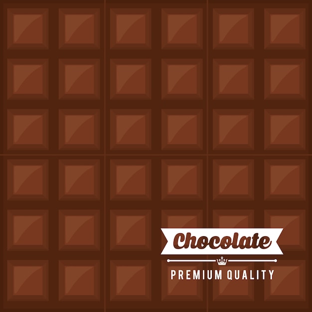 Chocolate concept with sweet icon design, vector illustration 10 eps graphic.