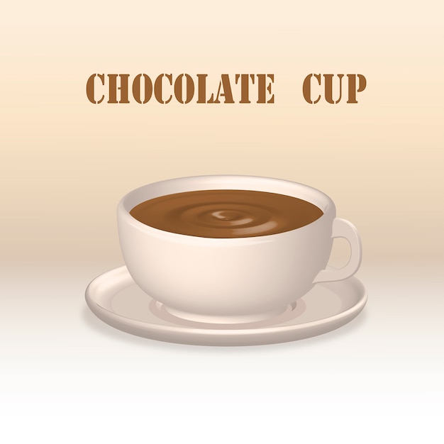 Vector chocolate cup