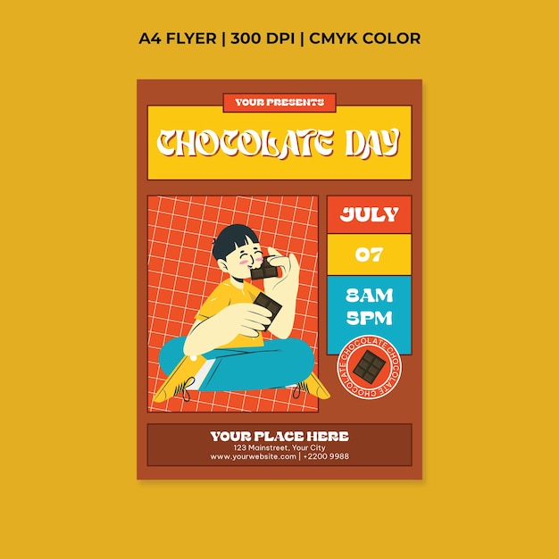 Chocolate day flyer