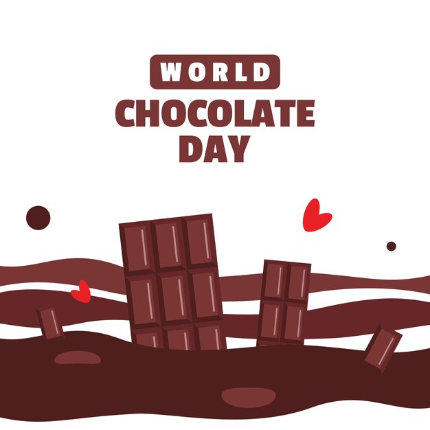 Vector chocolate day illustration design event