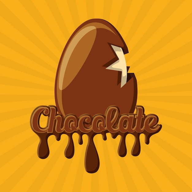 Chocolate egg icon