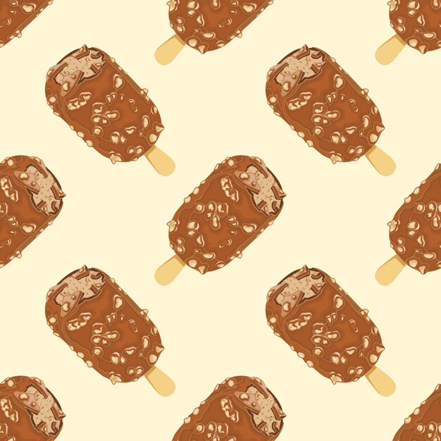 Chocolate Ice Cream Delicious pattern