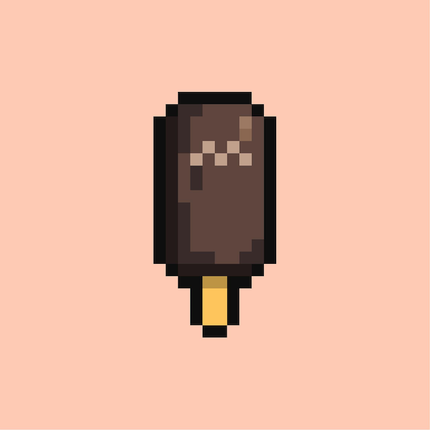 Pixel gelato al cioccolato