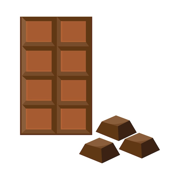 Chocolate icon logo vector design template