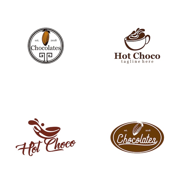 Collezione logo chocolate