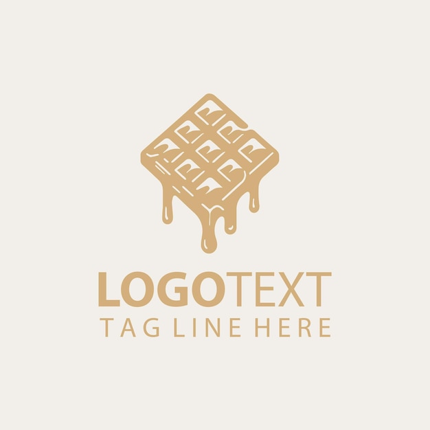 チョコレートロゴのベクトルイラスト