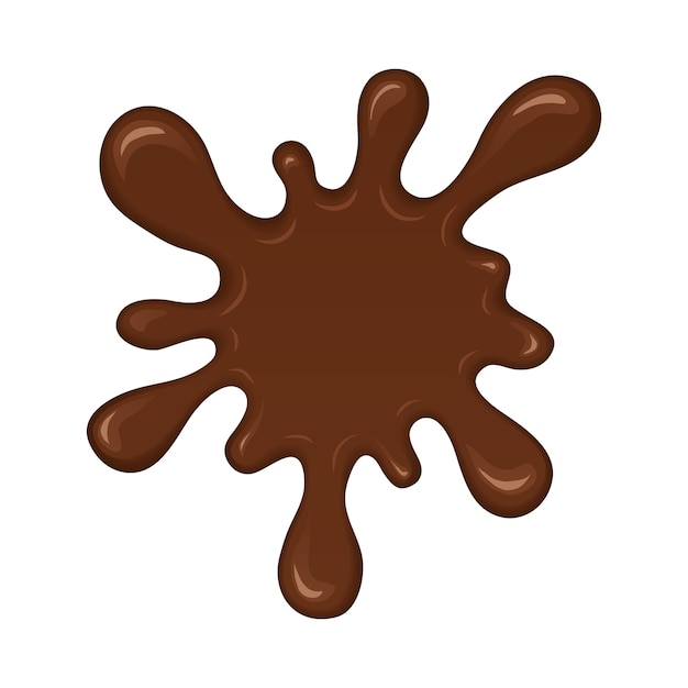 Vector chocolate splash blot