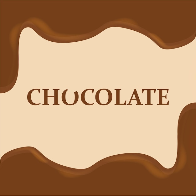 チョコレートのテキストの背景