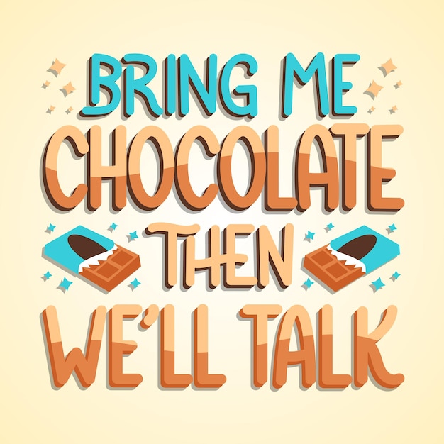 Chocolate text edit assets