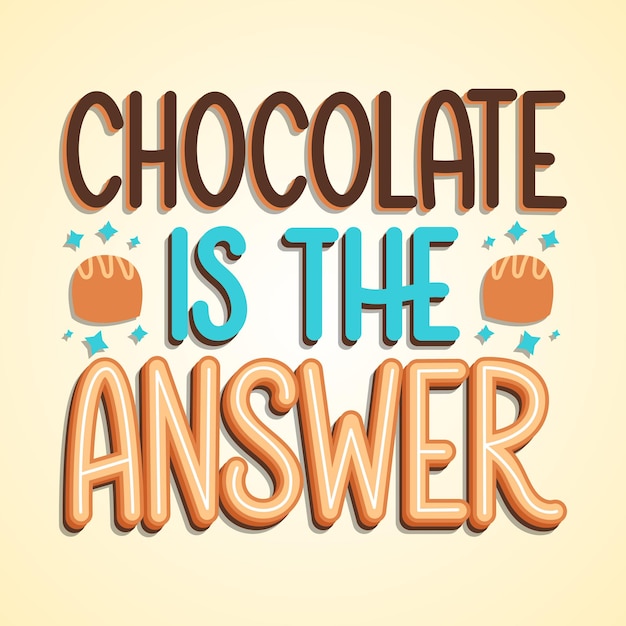 Chocolate text edit assets