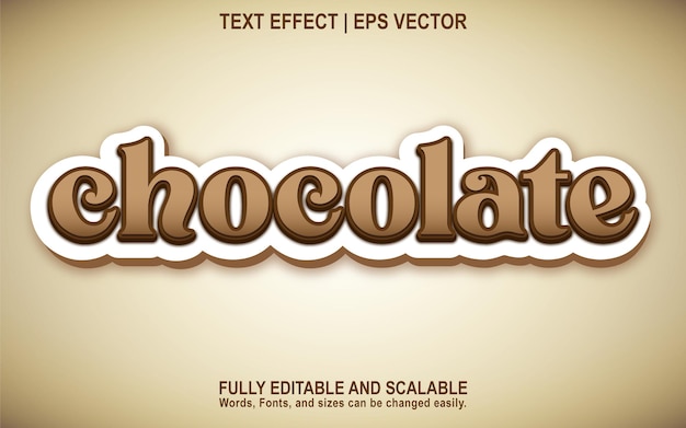 chocolate text effect like with brown color