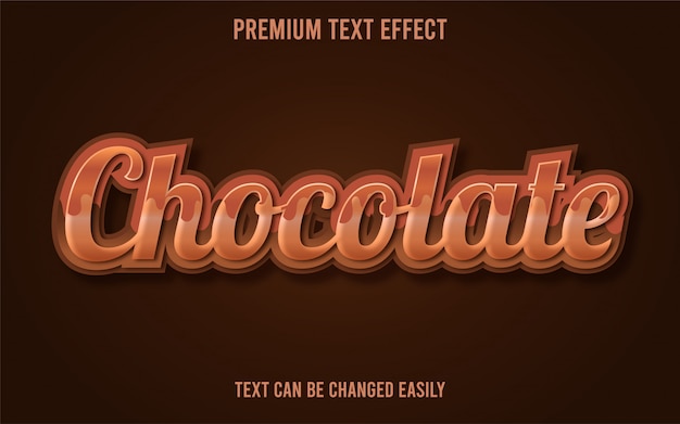 Chocolate text effect