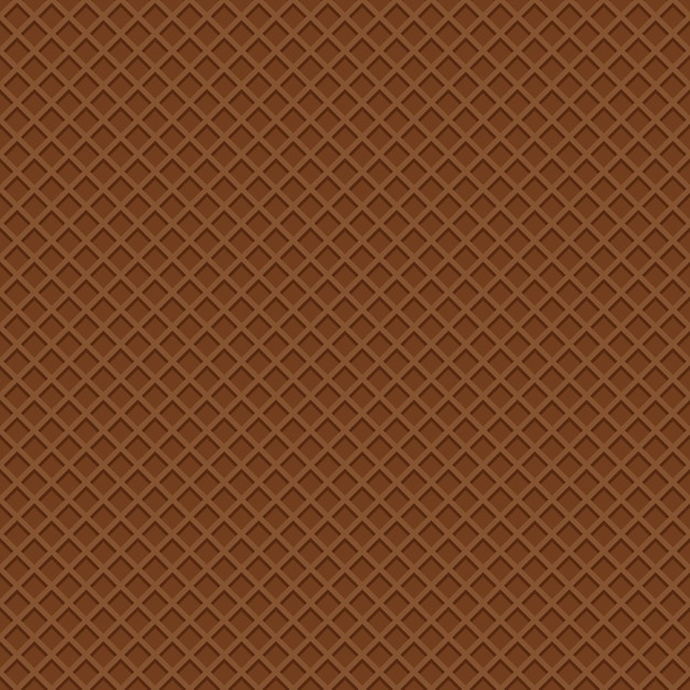Текстура шоколадных вафель Сладкий и вкусный бесшовный узор Векторная иллюстрация
