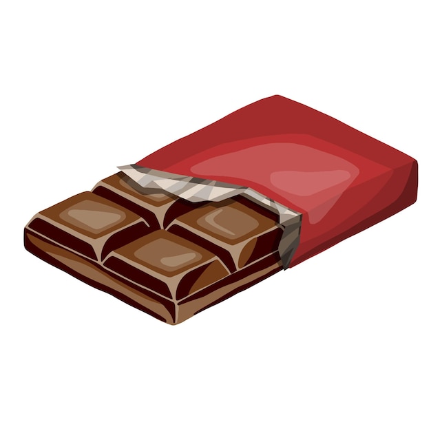 Vector chocolates and flocks bright and juicy illustration