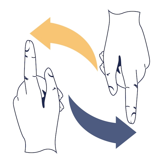 Vector choice concept difficult decisionmaking success or failure