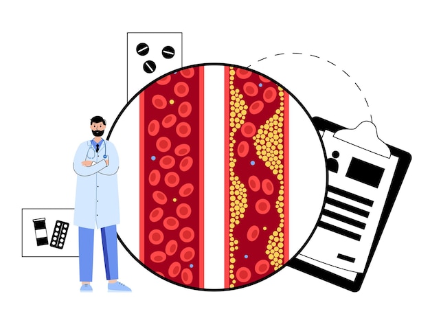 Cholesterol blood artery