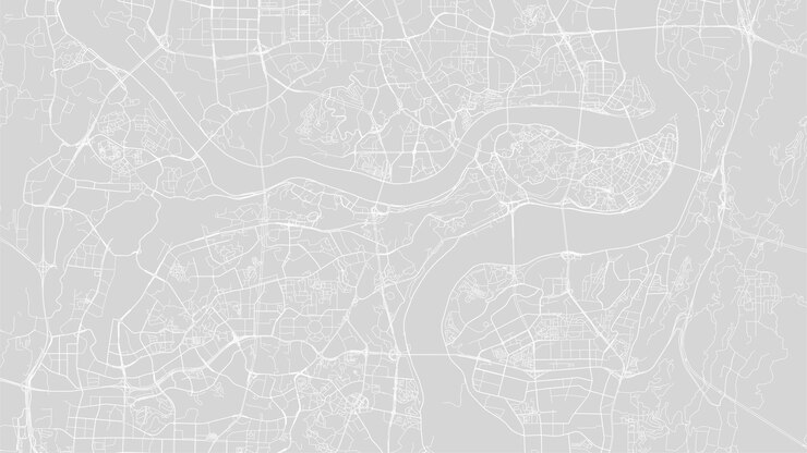 Vector chongqing map city poster white and grey horizontal background vector map municipality area street map widescreen skyline panorama