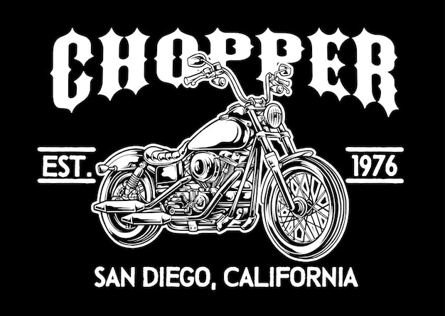 Chopper motorfiets embleem