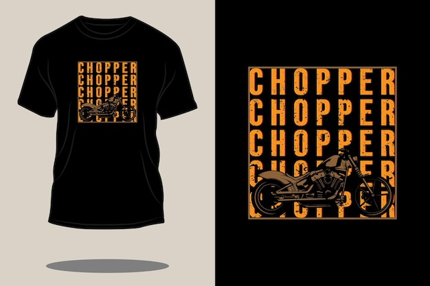 Chopper retro t shirt design