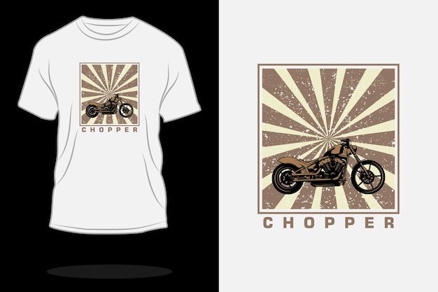 Chopper retro vintage t-shirtontwerp