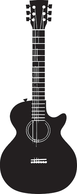 Vector chord chronicles gitaar icon vector vibrant verses gitaar emblem icon