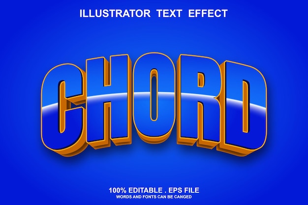 chord text effect editable