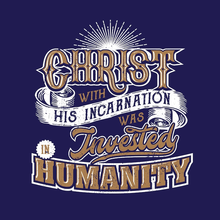वेक्टर christ with his incarnation was invested in humanity