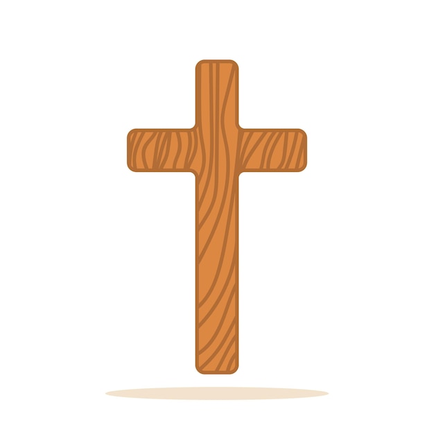 Christian Cross icon vector