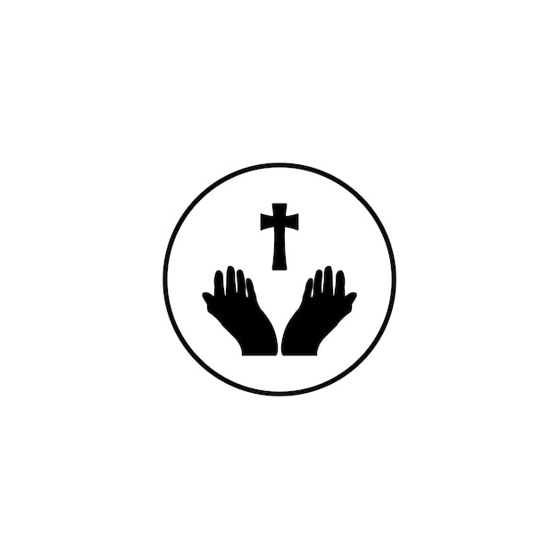 Christian cross icon