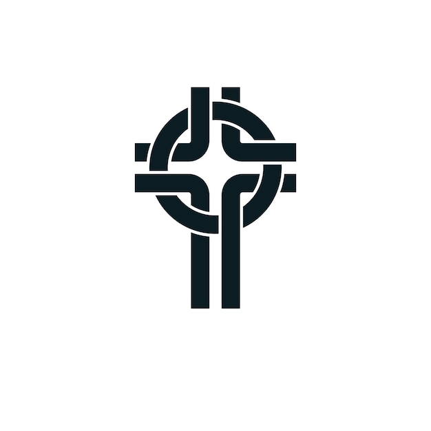 Christian cross true belief vector religion symbol,
christianity jesus icon.