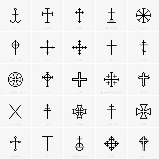 Christian crosses