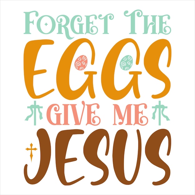 Vector christian easter t-shirt design