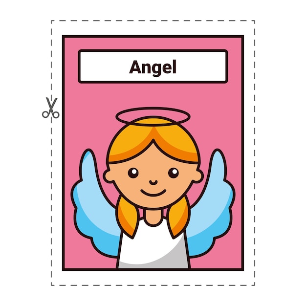 Christian flashcard gestippeld