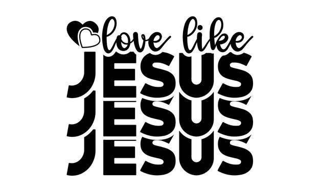 Vector christian svgchristian t-shirt ontwerp bundelretro jesusholidaycut files cricutsilhouettepng