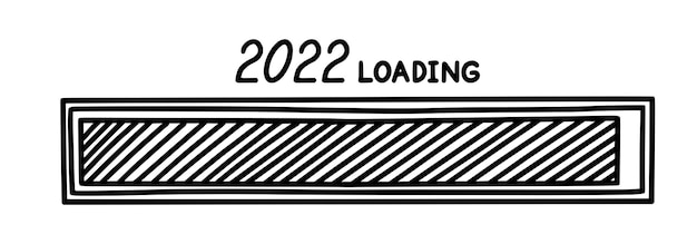 Vector christmas 2022 progress loading bar infographics design element with status of completion