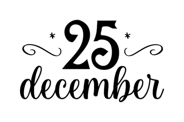 Vettore natale 25 dicembre inverno lettering citazioni detti calligrafia biglietto di auguri illustrazione vettoriale