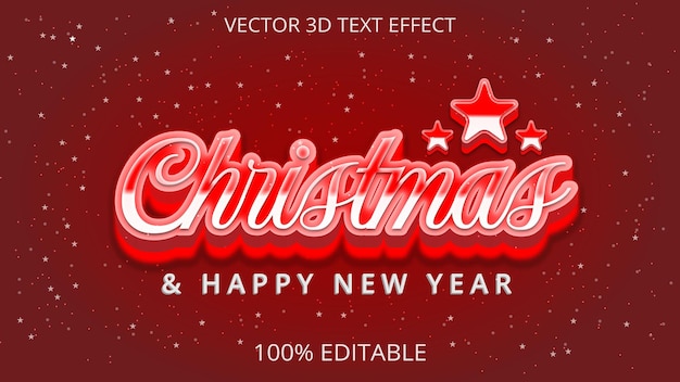 Christmas  3d Editable text effect