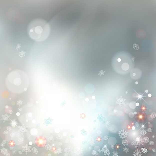 Vettore fondo astratto del bokeh di natale