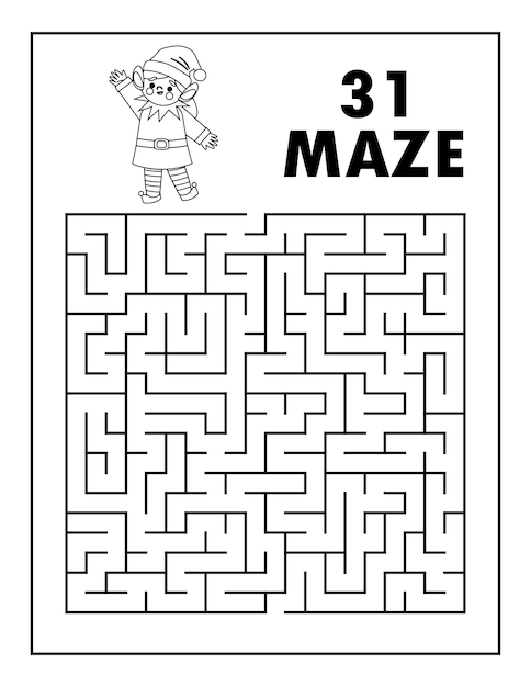 Christmas Activity Book, Maze Solution Active book. Maze coloring . Maze for kids, maze for children