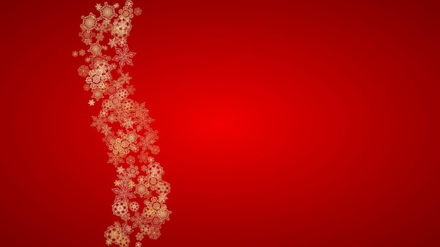 ベクトル クリスマスと新年の雪