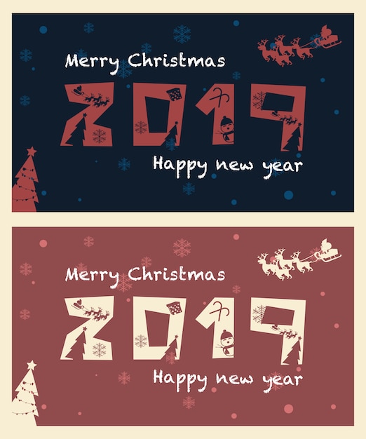 クリスマスと新年の数字