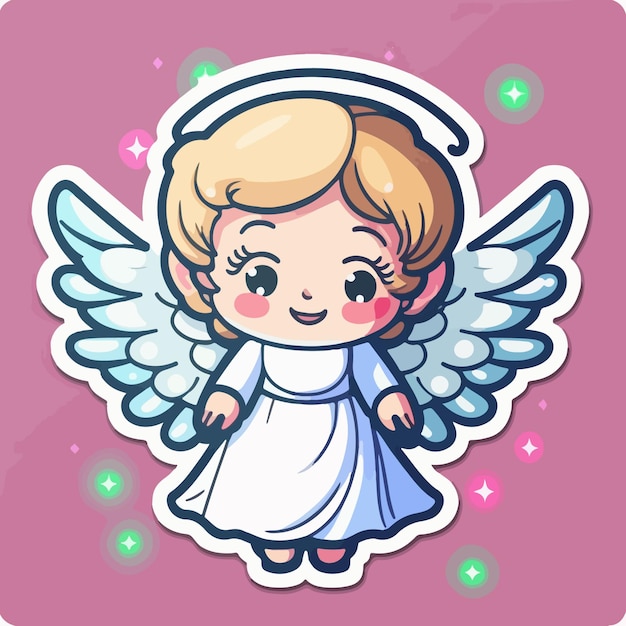 Christmas angel sticker xmas wings angel stickers collection winter holidays