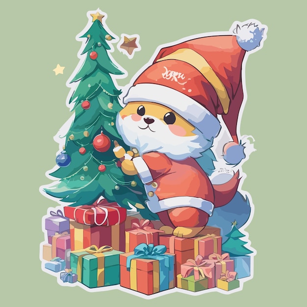 Christmas Animal Stickers