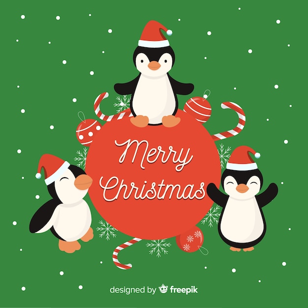 Vector christmas animals