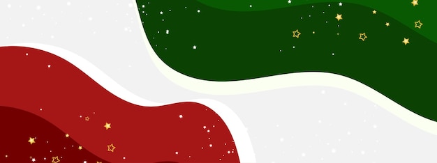 Christmas background in flat design Style cartoon Stars decoration Simple design