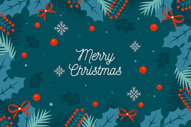 Christmas background in flat design